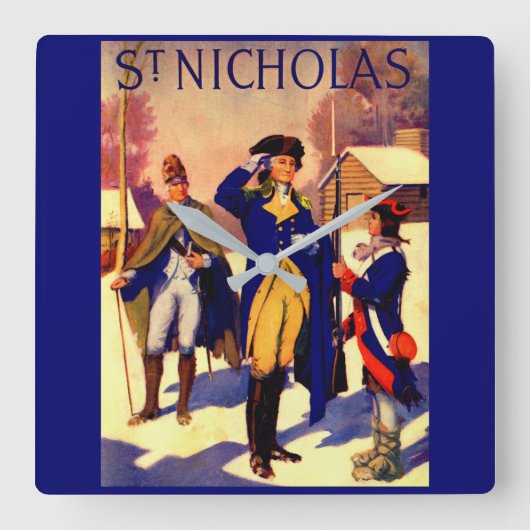 St. Nicholas Februari 1929 de dekking van George Vierkante Klok (Voorkant)