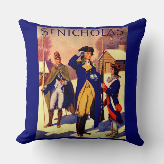 St. Nicholas Februari 1929 George Washington cover Kussen (Voorkant)