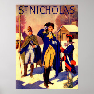 St. Nicholas Februari 1929 George Washington cover Poster