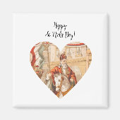 St. Nicholas Heart Sinterklaas St. Nick's Day Magneet (Voorkant)