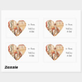 St. Nicholas Heart Sinterklaas St. Nick's Day Rechthoekige Sticker (Vel)