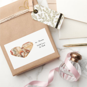 St. Nicholas Heart Sinterklaas St. Nick's Day Rechthoekige Sticker