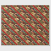 St. Nicholas Kinderen Fruit Speelgoed Feest Kerstm Cadeaupapier (Vlak)