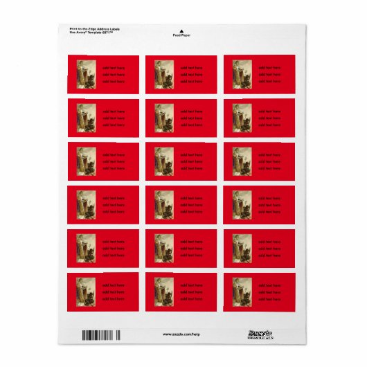 St Nicholas Krampus Pitchfork Priester Etiket (Full Sheet)