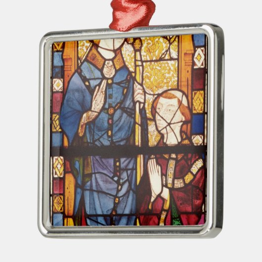 St. Nicholas met een donor Metalen Ornament (Links)