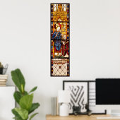 St. Nicholas met een donor Poster (Thuiskantoor)