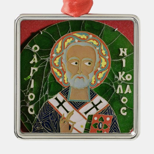 St. Nicholas Metalen Ornament (Voorkant)