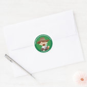 St. Nicholas Owen Ronde Sticker (Envelop)