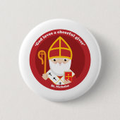 St. Nicholas Ronde Button 5,7 Cm (Voorkant)