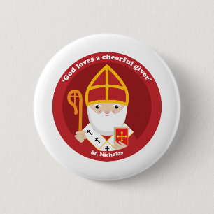 St. Nicholas Ronde Button 5,7 Cm