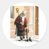 St. Nicholas Ronde Sticker (Voorkant)