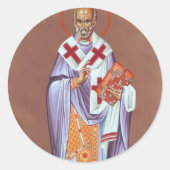 st. nicholas ronde sticker (Voorkant)