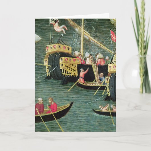 St. Nicholas Saves Mira van Hongersnood Feestdagen Kaart (Voorkant)