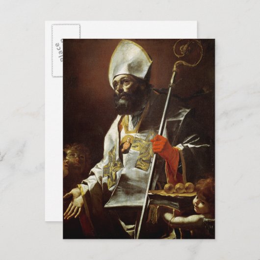 St. Nicholas van Bari Briefkaart (Voorkant / Achterkant)