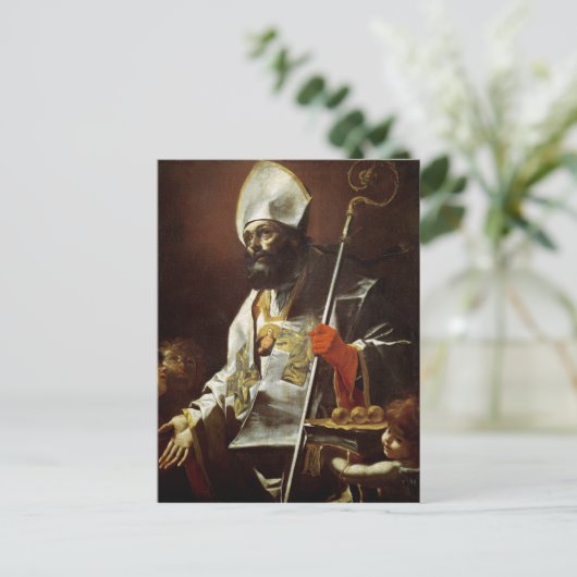 St. Nicholas van Bari Briefkaart (Staand voorkant)