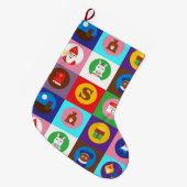 st nicholas Zwarte Piet Grote Kerstsok (Voorkant (Hangend))