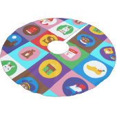 st nicholas Zwarte Piet Kerstboom Rok (Gekanteld)