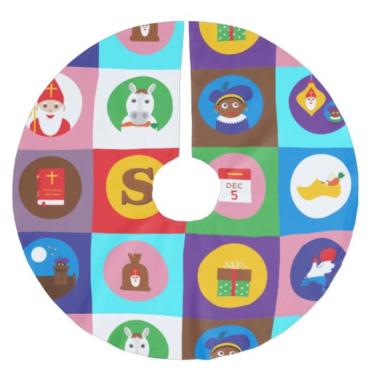 st nicholas Zwarte Piet Kerstboom Rok (Voorkant)