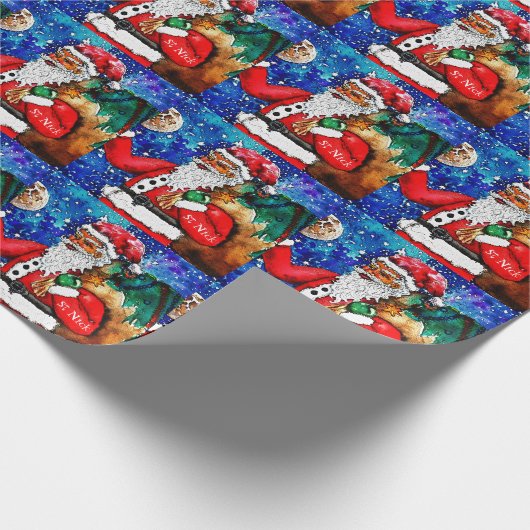 St Nick Cadeaupapier (Hoek)
