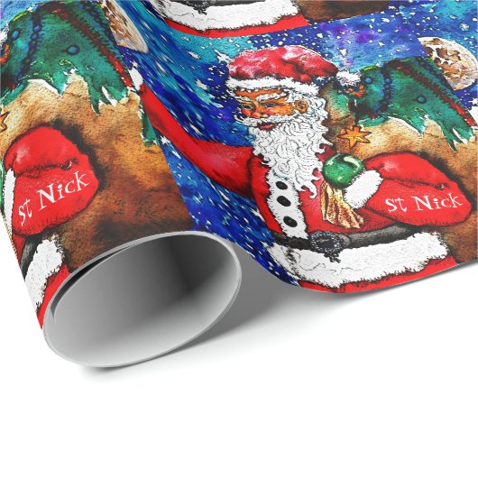 St Nick Cadeaupapier (Rol Hoek)