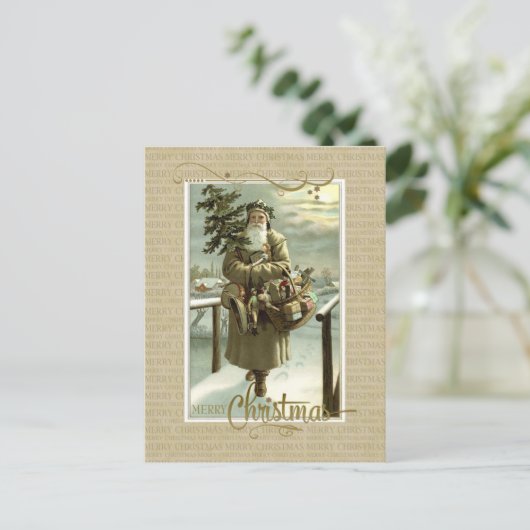 St Nick Christmas  Reproduction Briefkaart (Staand voorkant)