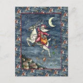 ST. NICK, FLYWITTE REINDEER, CHRISTMAS MAGIC FEESTDAGENKAART (Voorkant)