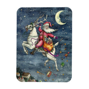 ST. NICK, FLYWITTE REINDEER, CHRISTMAS MAGIC MAGNEET