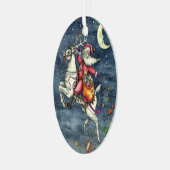 ST. NICK, FLYWITTE REINDEER, CHRISTMAS MAGIC METALEN ORNAMENT (Voorkant links)