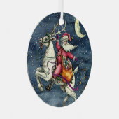 ST. NICK, FLYWITTE REINDEER, CHRISTMAS MAGIC METALEN ORNAMENT (Voorkant Rechts)