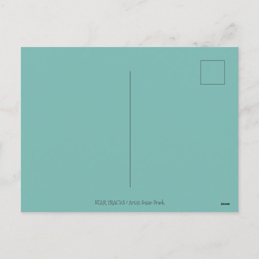 ST. NICK IN TEDDY BEAR SUIT, CHRISTMAS TEDDIES FEESTDAGENKAART (Achterkant)