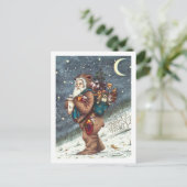 ST. NICK IN TEDDY BEAR SUIT, CHRISTMAS TEDDIES FEESTDAGENKAART (Staand voorkant)