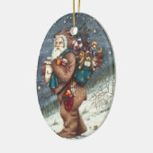 ST. NICK IN TEDDY BEAR SUIT, CHRISTMAS TEDDIES KERAMISCH ORNAMENT (Links)