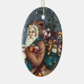 ST. NICK IN TEDDY BEAR SUIT, CHRISTMAS TEDDIES KERAMISCH ORNAMENT (Rechts)