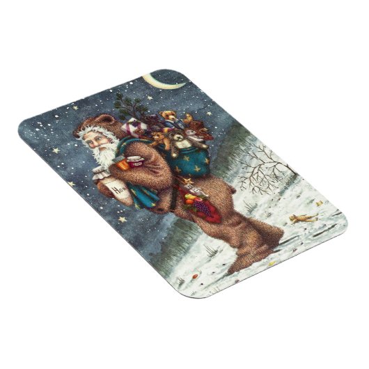ST. NICK IN TEDDY BEAR SUIT, CHRISTMAS TEDDIES MAGNEET (Rechterzijde)