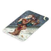 ST. NICK IN TEDDY BEAR SUIT, CHRISTMAS TEDDIES MAGNEET (Linkerzijde)