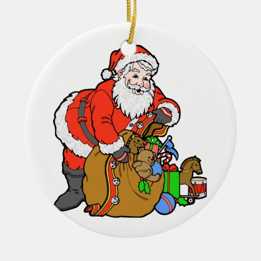 St. Nick Keramisch Ornament (Voorkant)