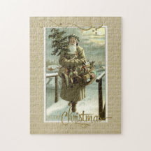 St Nick Kerstmis Vintage Reproductie