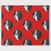 st nick krampus cadeaupapier (Vlak)