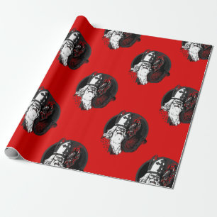 st nick krampus cadeaupapier