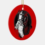 st nick krampus keramisch ornament (Rechts)