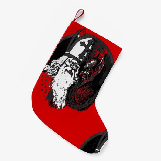 st nick krampus kleine kerstsok (Voorkant (Hangend))