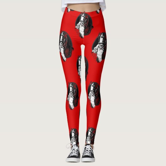 st nick krampus leggings (Voorkant)
