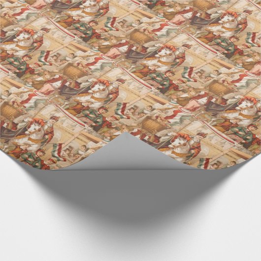 St. Nick St. Nicholas Dutch Sinterklaas  Cadeaupapier (Hoek)