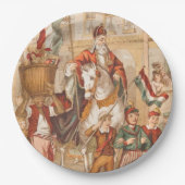 St. Nick St. Nicholas Dutch Sinterklaas  Papieren Bordje (Voorkant)