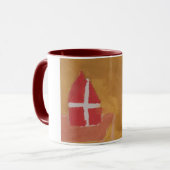 St. Nick St. Nicholas Sinterklaas Waterverf Miter Mok (Voorkant links)