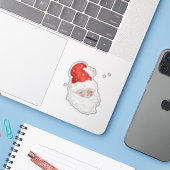 St Nick Sticker (Laptop met iPhone)