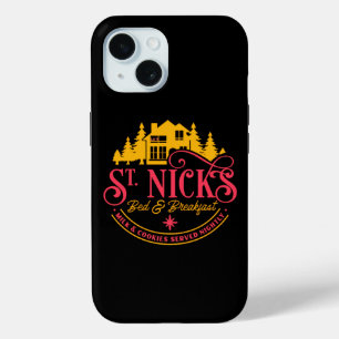 ST-NICKS BED & BREAKFAST grappige kerst iPhone 15 Case