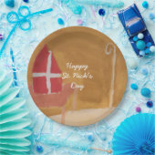 St. Nick's Day Sinterklaas Funny Waterverf Miter Papieren Bordje (Feest)