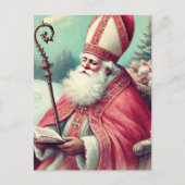  St. Nicolaas Gebed voor Feestdag Briefkaart (Voorkant)