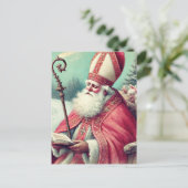  St. Nicolaas Gebed voor Feestdag Briefkaart (Staand voorkant)